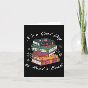 Het is een goede dag om een boek te lezen Floral S Kaart