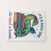 Het is een goede dag om een boek te lezen legpuzzel (Horizontaal)