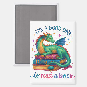 Het is een goede dag om een boek te lezen magneet