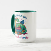 Het is een goede dag om een boek te lezen mok (Voorkant links)