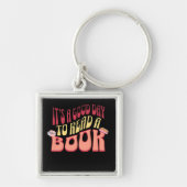Het is een goede dag om een boek te lezen sleutelhanger (Voorkant)