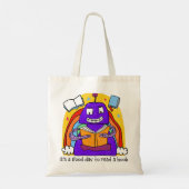 "Het is een goede dag om een boek te lezen" Tas le (Achterkant)