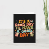 Het is een goede dag om een goede dag groovy menta kaart (Voorkant)