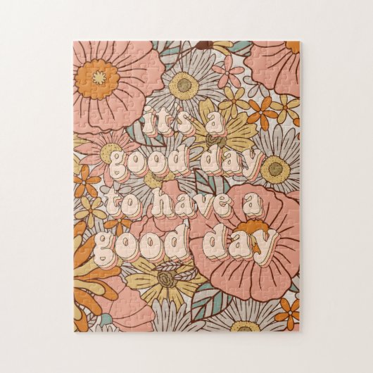 Het is een goede dag om een goede dag retro puzzel (Verticaal)