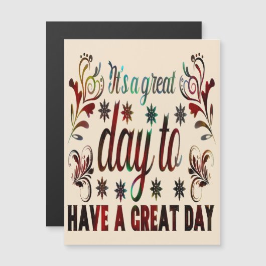 Het is een goede dag om een goede dag te hebben, i (Voorkant / Achterkant)