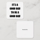 Het is een goede dag om een goede dag te zijn notitiekaartje (Voorkant / Achterkant)