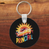 Het is een goede dag om een schooldirecteur te zij sleutelhanger (Voorkant)