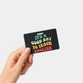 Het Is Een Goede Dag Om Engels Te Doceren I Badge (Handheld)