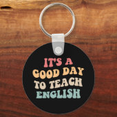 Het Is Een Goede Dag Om Engels Te Doceren II Sleutelhanger (Achterkant)