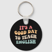 Het Is Een Goede Dag Om Engels Te Doceren II Sleutelhanger (Achterkant)