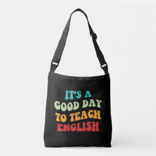 Het is een goede dag om Engels te leren Crossbody Tas