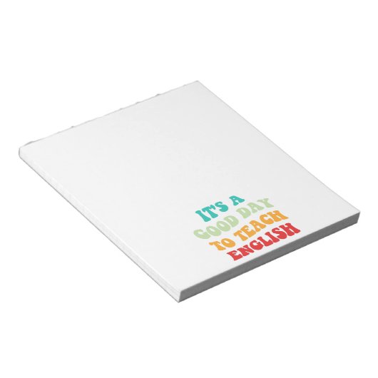 Het is een goede dag om Engels te leren Notitieblok (Schuin)