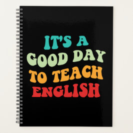 Het is een goede dag om Engels te leren Planner