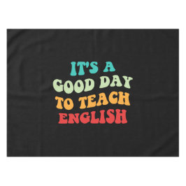Het is een goede dag om Engels te leren Tafelkleed