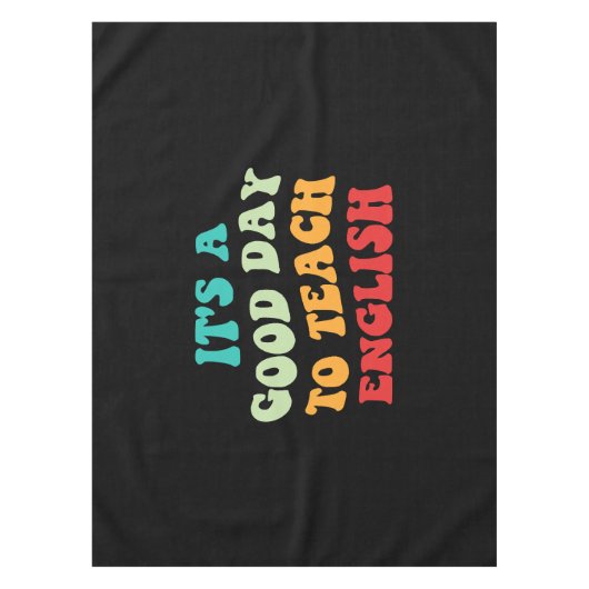 Het is een goede dag om Engels te leren Tafelkleed (Voorkant)