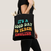 Het is een goede dag om Engels te leren Tote Bag (Dichtbij)