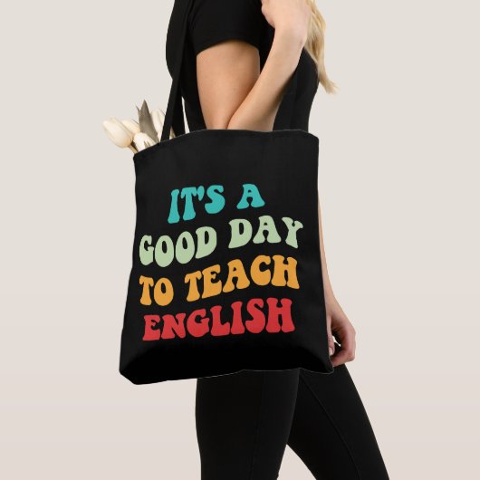 Het is een goede dag om Engels te leren Tote Bag (Dichtbij)