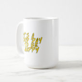 HET IS EEN GOEDE DAG OM GELUKKIG TE ZIJN KOFFIEMOK (Voorkant links)