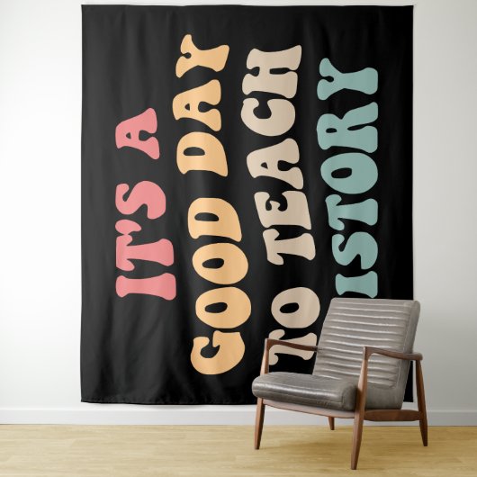 Het is een goede dag om geschiedenis te onderwijze wandkleed (In situ)