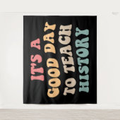 Het is een goede dag om geschiedenis te onderwijze wandkleed (Voorkant)