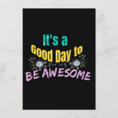 Het is een goede dag om Geweldige te zijn Informatiekaartje (Voorkant)