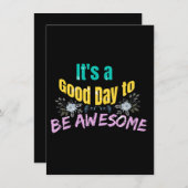 Het is een goede dag om Geweldige te zijn Informatiekaartje (Voorkant / Achterkant)