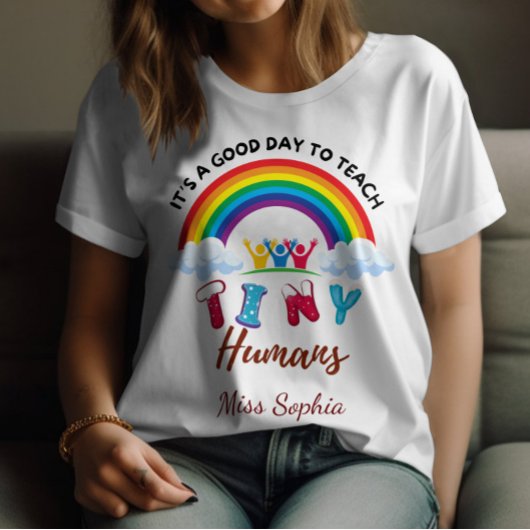 Het is een goede dag om kleine mensen Schattigee r T-shirt