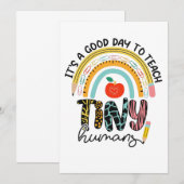 Het is een goede dag om kleine mensen te leren ken bedankkaart (Voorkant / Achterkant)