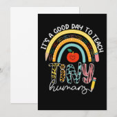 Het is een goede dag om kleine mensen te leren ken bedankkaart (Voorkant / Achterkant)