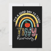 Het is een goede dag om kleine mensen te leren ken kaart (Voorkant)