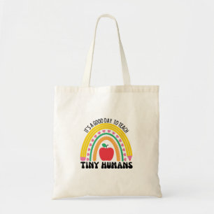 Het is een goede dag om kleine mensen te leren ken tote bag