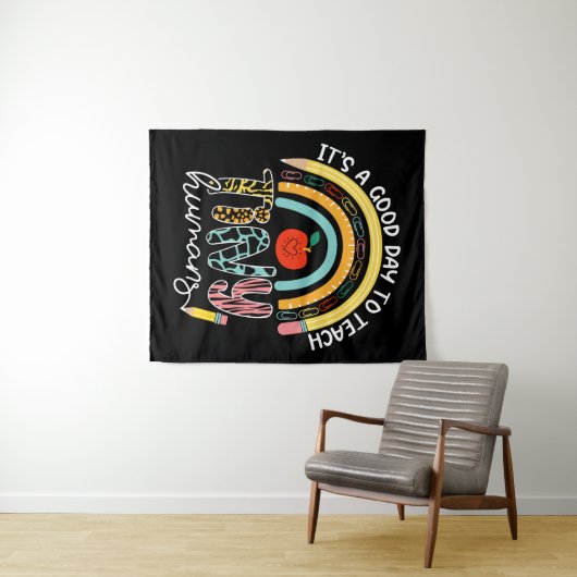 Het is een goede dag om kleine mensen te leren ken wandkleed (In Situ (horizontaal))