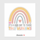 Het is een goede dag om kleine mensen te leren, le sticker (Vel)