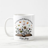 Het is een goede dag om kleine mensen te onderwijz koffiemok (Links)