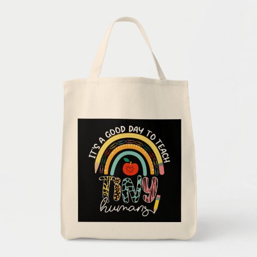 Het Is Een Goede Dag Om Kleine Mensen Te Onderwijz Tote Bag (Voorkant)