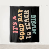 Het is een goede dag om muziek te leren II Wandkleed (Voorkant)