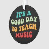 Het is een goede dag om muziek te leren ornament (voorkant)