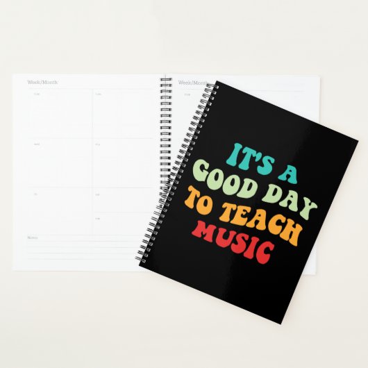 Het is een goede dag om muziek te leren planner (Display)
