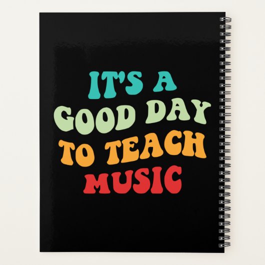 Het is een goede dag om muziek te leren planner (Achterkant)