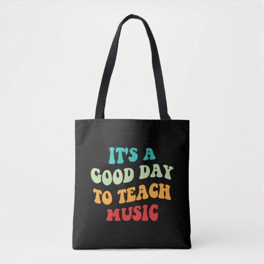 Het is een goede dag om muziek te leren tote bag (Voorkant)