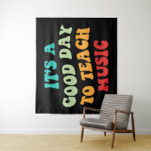 Het is een goede dag om muziek te leren wandkleed (In situ)