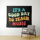 Het is een goede dag om muziek te leren wandkleed (In Situ (horizontaal))