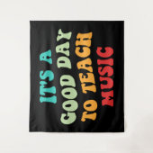 Het is een goede dag om muziek te leren wandkleed (Voorkant)