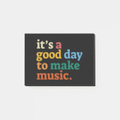 Het is een goede dag om muziek te maken post-it® notes (Voorkant)