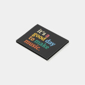 Het is een goede dag om muziek te maken post-it® notes (Schuin)