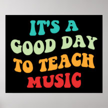 Het is een goede dag om muziekles te geven I