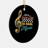 Het is een goede dag om muziekliefhebber leraar Re Keramisch Ornament (Rechts)