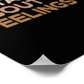 Het is een goede dag om over gevoelens te praten poster (Hoek)