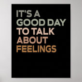 Het is een goede dag om over gevoelens te praten poster (Voorkant)