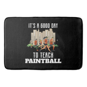 Het Is Een Goede Dag Om Paintball Te Leren Badmat